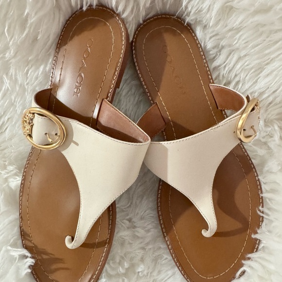 Coach Shoes - Coach Women's Lesli Leather Sandals with buckle